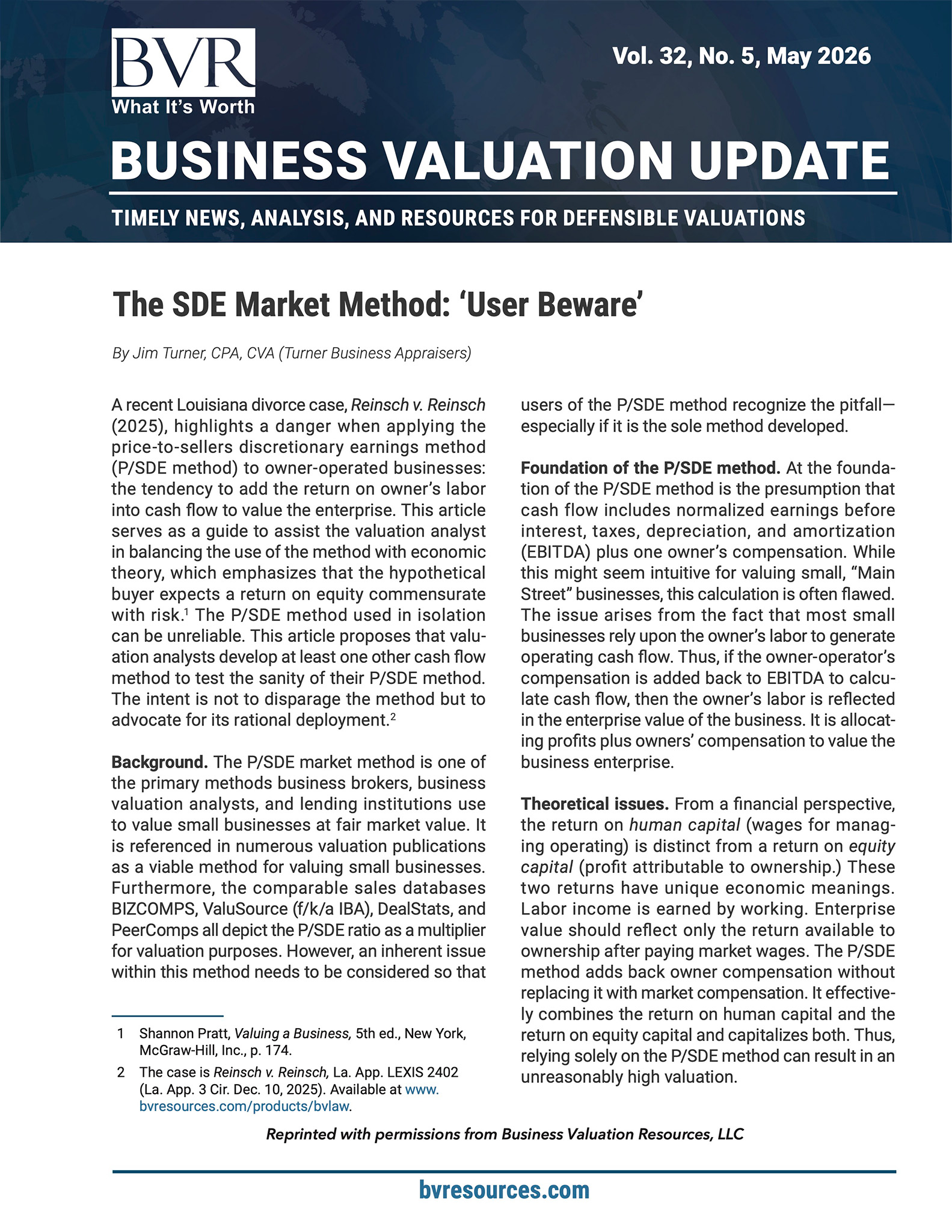White Papers | Turner Business Appraisers